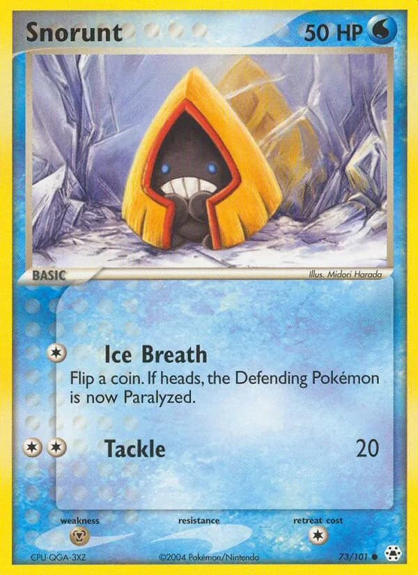 Snorunt card in English
