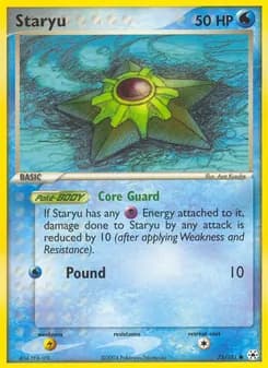 Staryu card in English