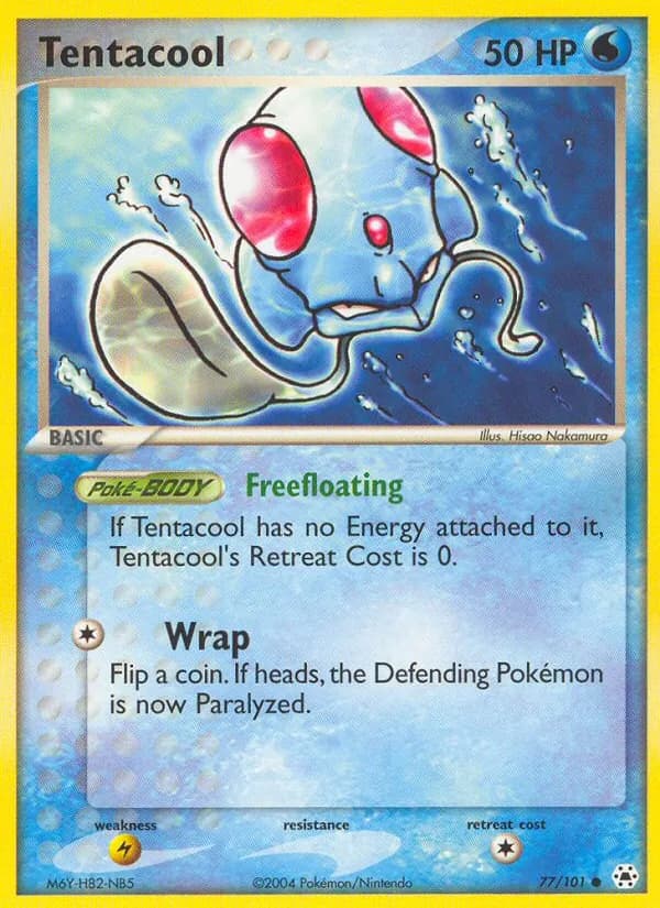 Tentacool card in English
