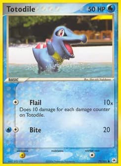 Totodile card in English