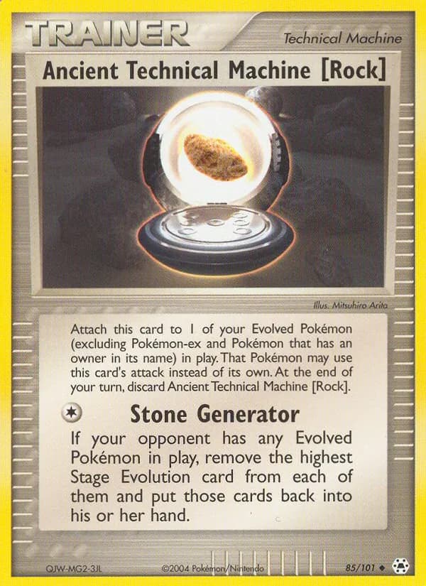 Ancient Technical Machine (Rock) card in English