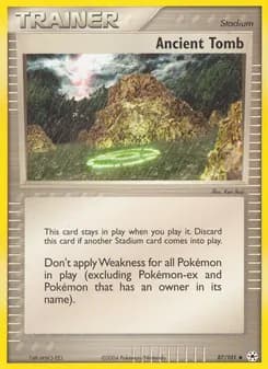 Ancient Tomb card in English