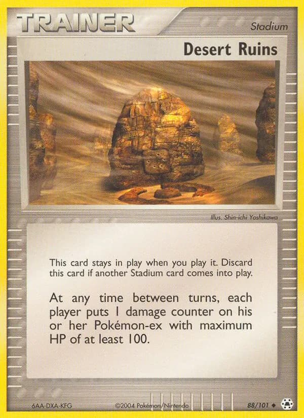 Desert Ruins card in English