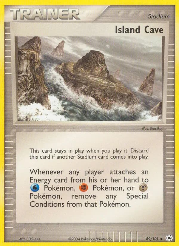 Island Cave card in English
