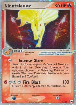 Ninetales ex card in English