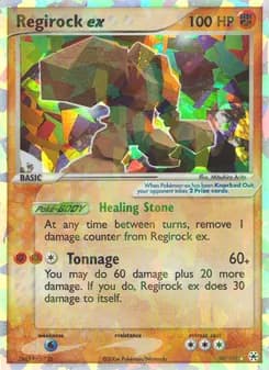 Regirock ex card in English
