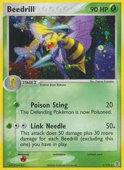 Beedrill card in English