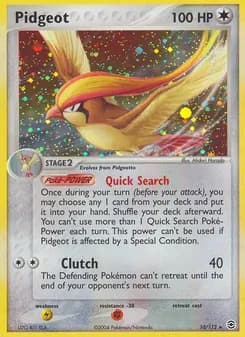 Pidgeot card in English