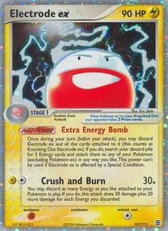 Electrode ex card in English