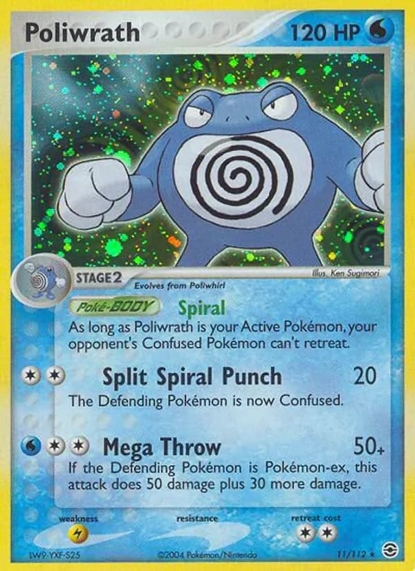 Poliwrath card in English