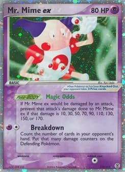 Mr. Mime ex card in English