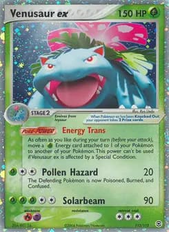 Venusaur ex card in English