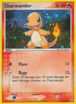 Charmander card in English