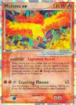 Moltres ex card in English