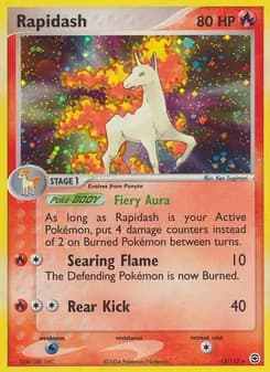 Rapidash card in English