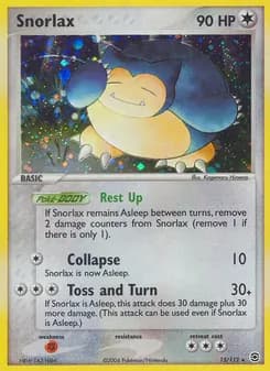 Snorlax card in English