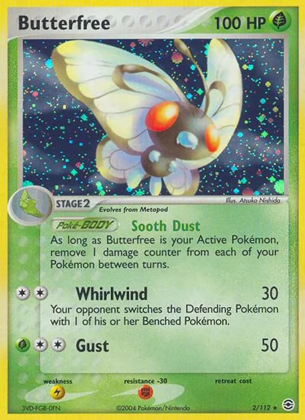 Butterfree card in English