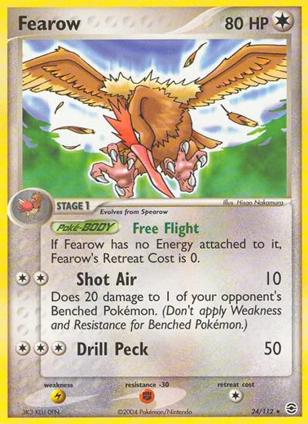 Fearow card in English