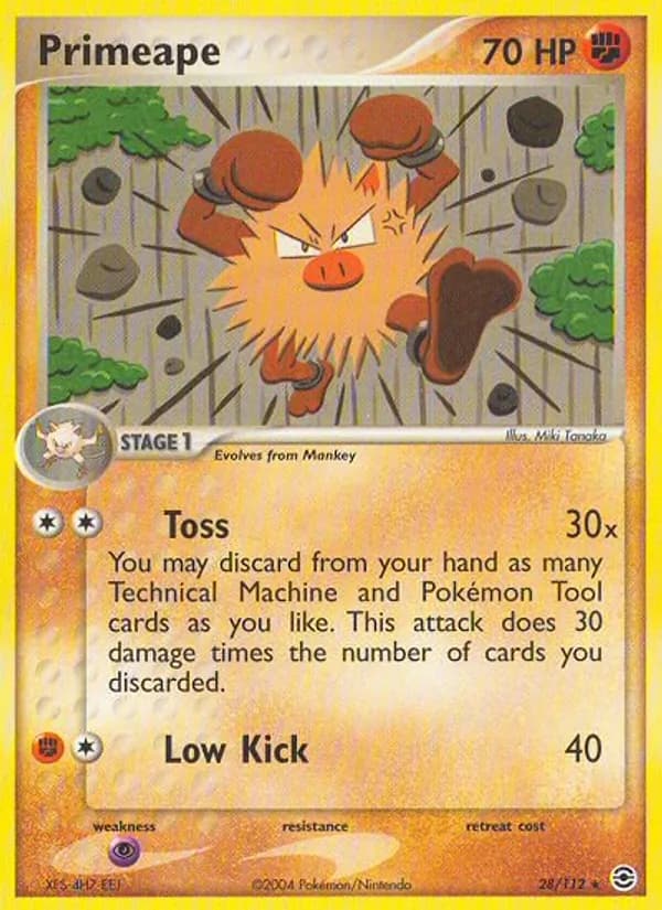 Primeape card in English