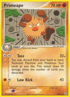 Primeape card in English