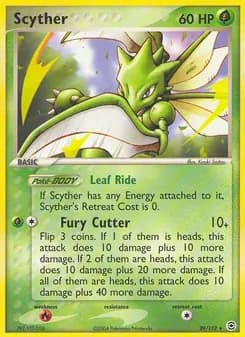 Scyther card in English