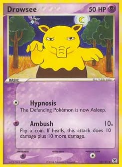 Drowzee card in English