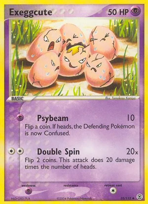 Exeggcute card in English
