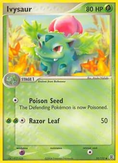 Ivysaur card in English