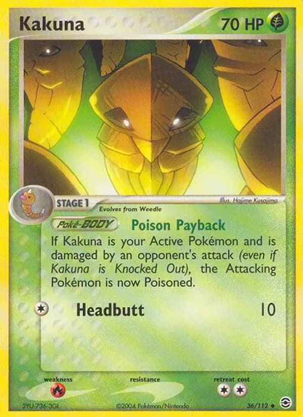 Kakuna card in English