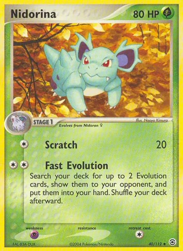 Nidorina card in English