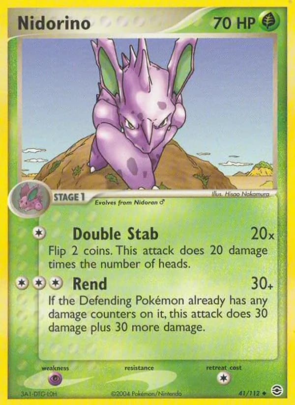 Nidorino card in English