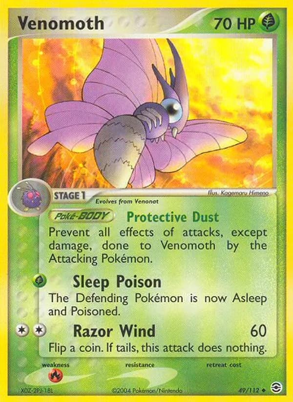 Venomoth card in English