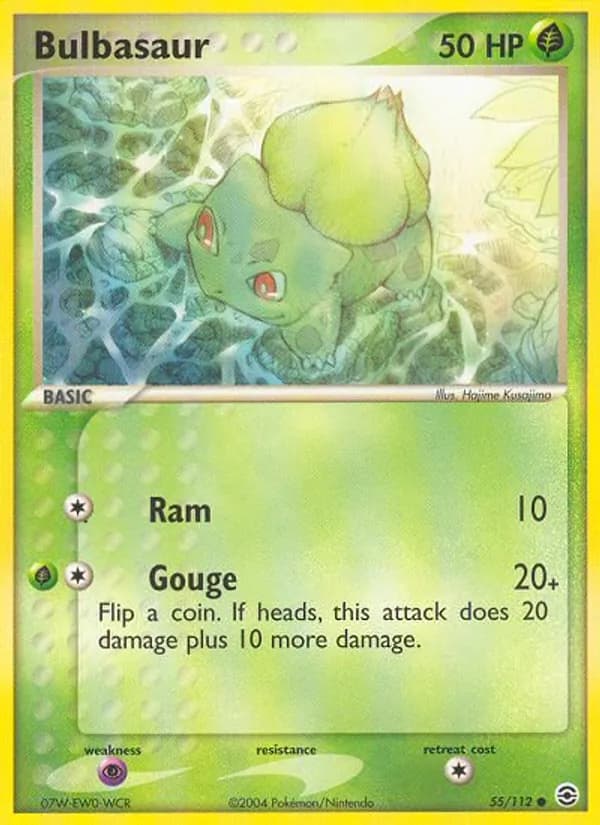 Bulbasaur card in English