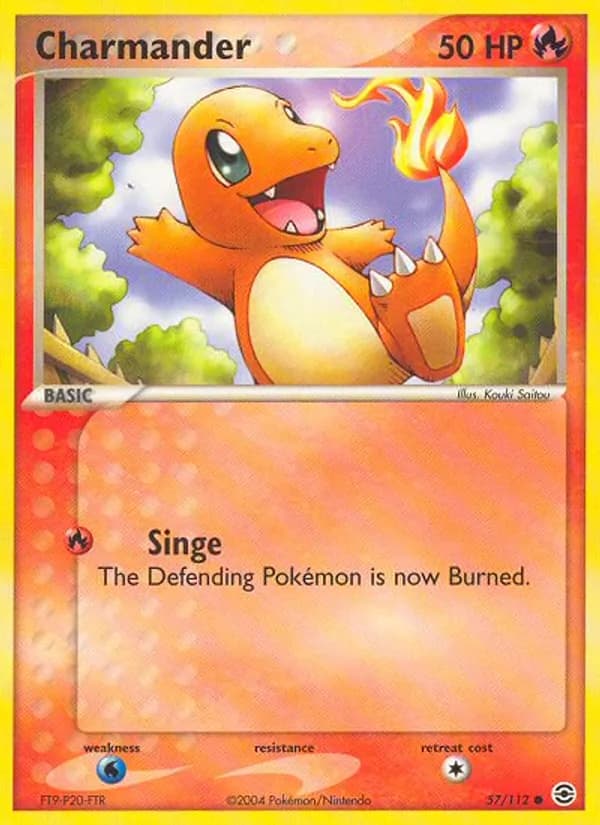 Charmander card in English