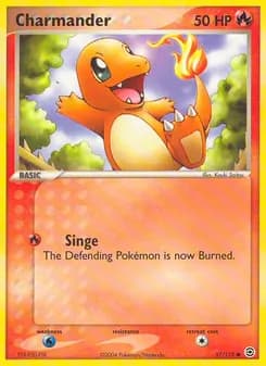 Charmander card in English