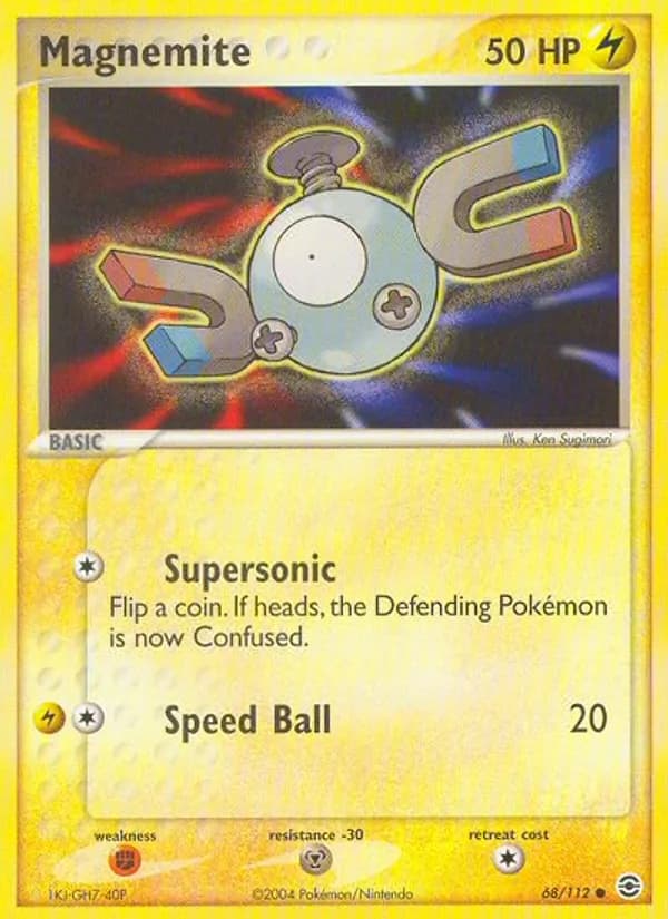 Magnemite card in English