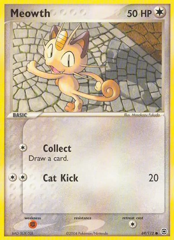 Meowth card in English