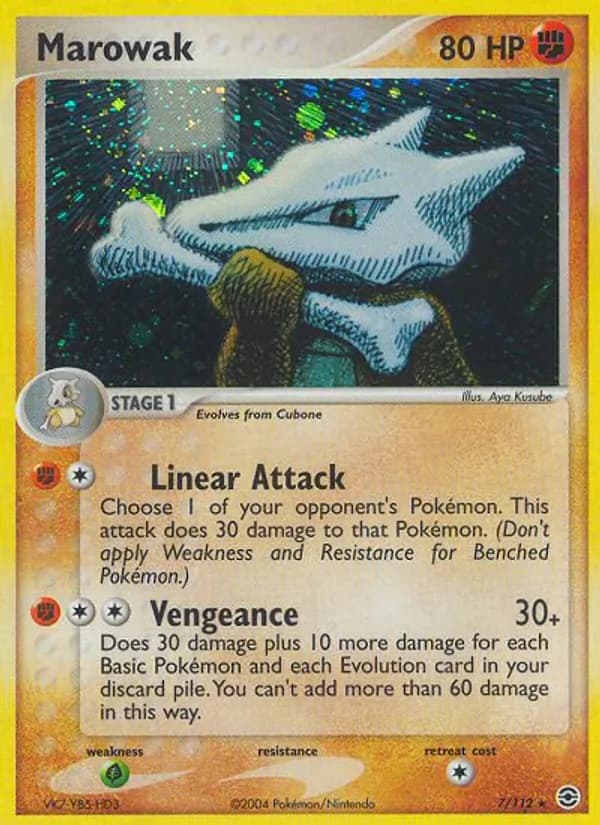 Marowak card in English