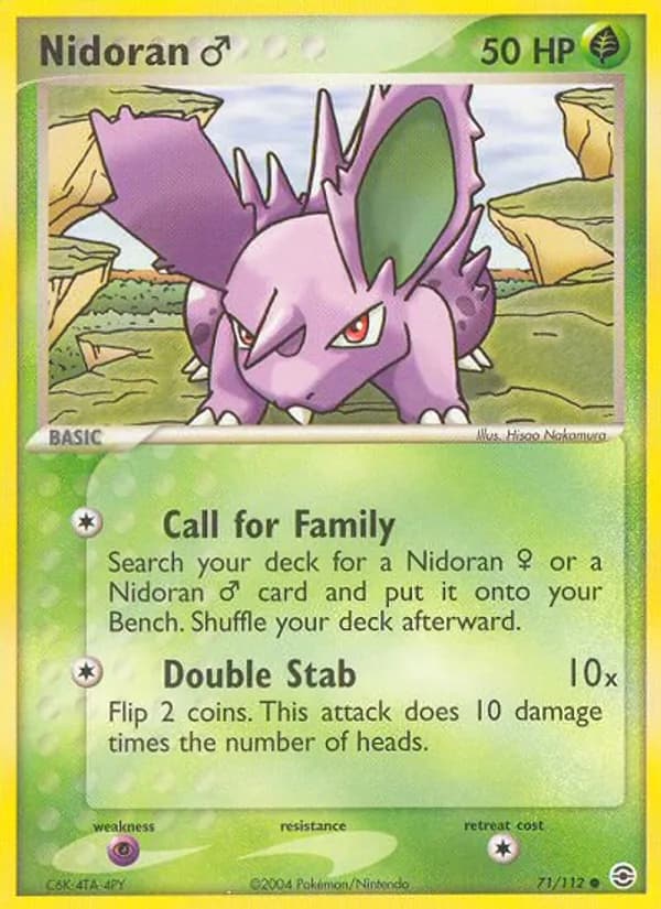 Nidoran♂ card in English