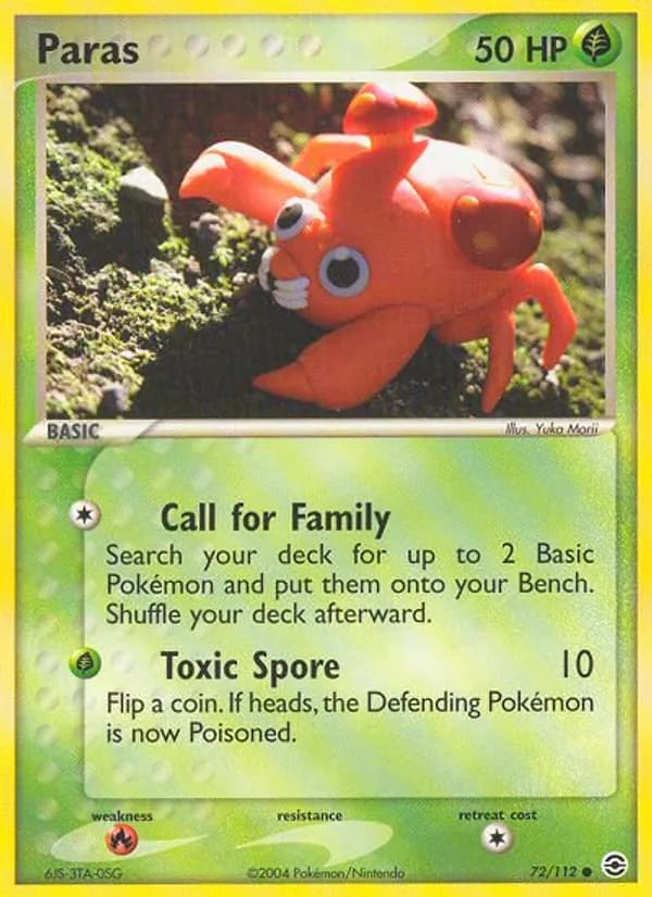 Paras card in English