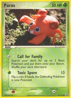 Paras card in English