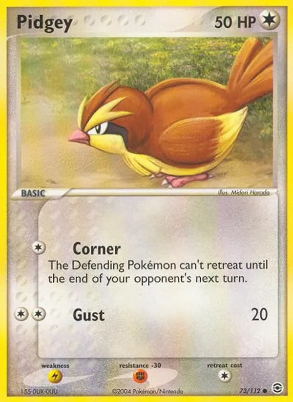 Pidgey card in English