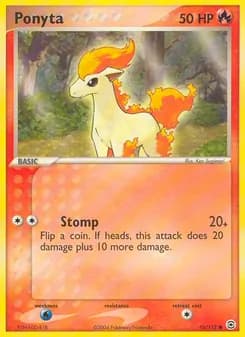 Ponyta card in English