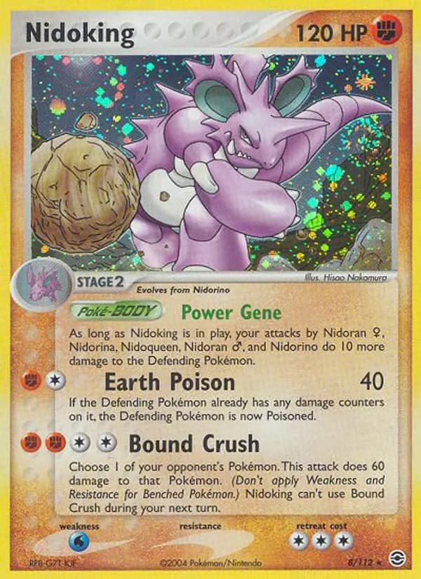Nidoking card in English
