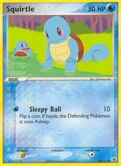 Squirtle card in English