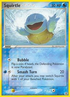 Squirtle card in English