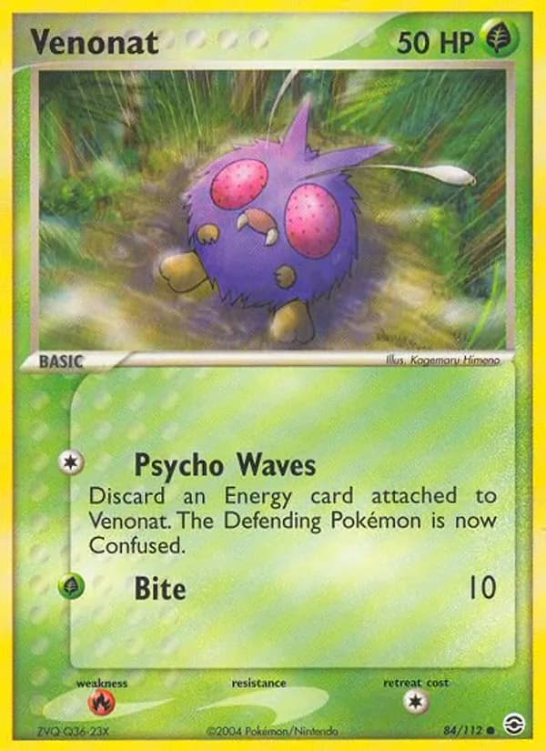 Venonat card in English