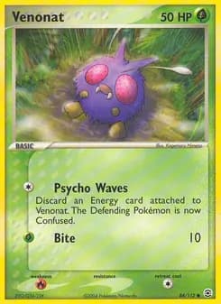Venonat card in English