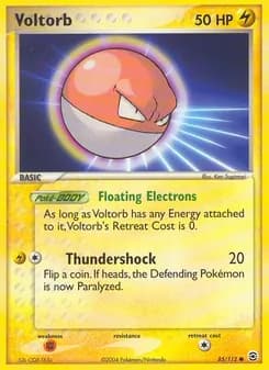 Voltorb card in English