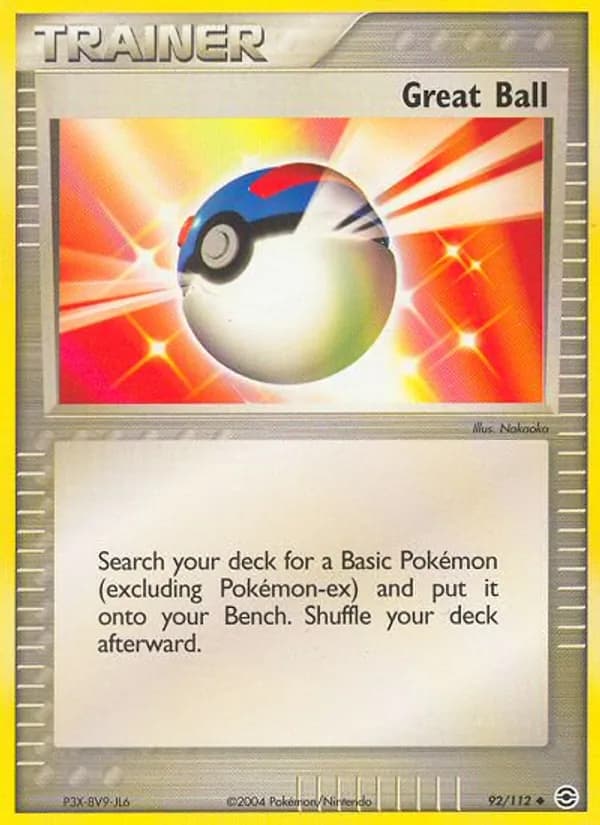 Great Ball card in English